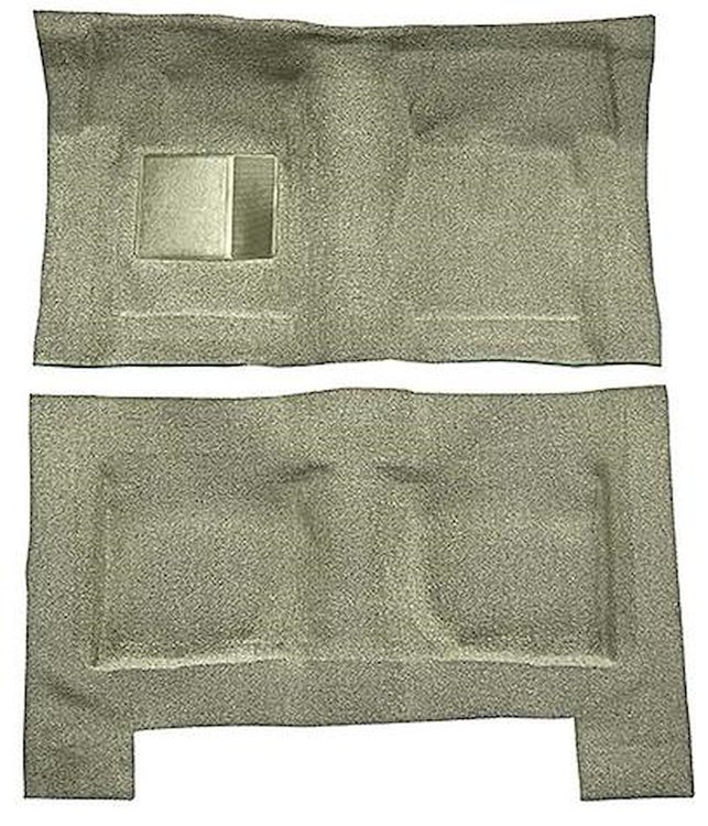 F9193944 1965-68 Galaxie/Full-Size 4-Door Sedan/Wagon w/ Column Shift - Molded Loop Carpet Kit - Fawn Sandalwood