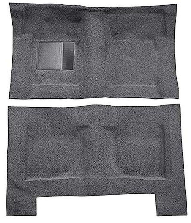 F9193947 1965-68 Galaxie/Full-Size 4-Door Sedan/Wagon w/ Column Shift - Molded Loop Carpet Kit - Gunmetal Gray