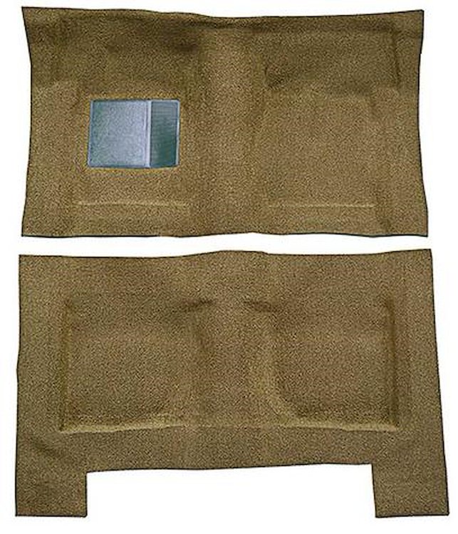 F9193969 1965-68 Galaxie/Full-Size 4-Door Sedan/Wagon w/ Column Shift - Molded Loop Carpet Kit - Medium Saddle