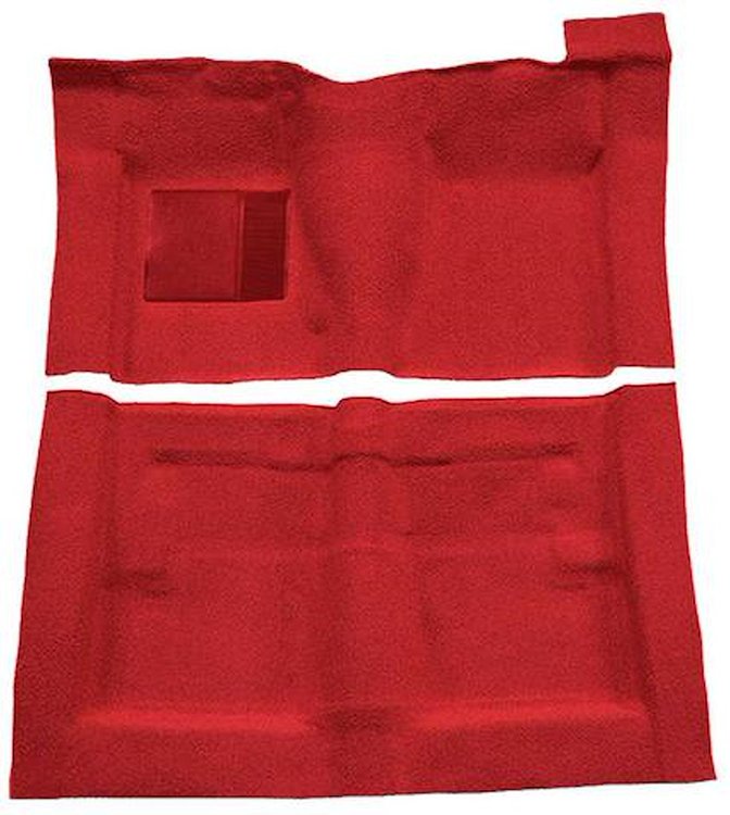 F9194002 1966-71 Fairlane/Torino 2-Door Sedan w/ Column Shift - Molded Loop Carpet Kit - Red