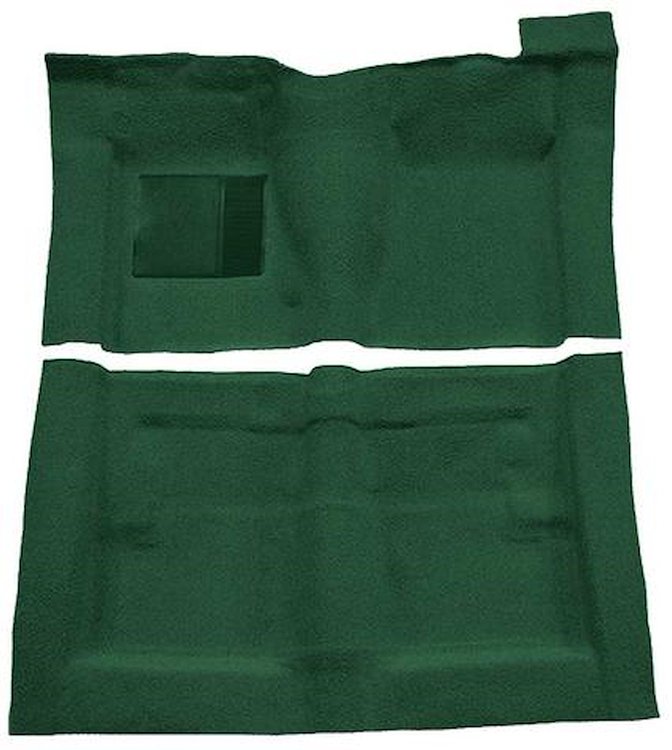 F9194013 1966-71 Fairlane/Torino 2-Door Sedan w/ Column Shift - Molded Loop Carpet Kit - Dark Green Dark Green