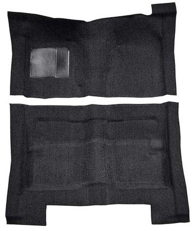 F9194101 1966-70 Fairlane/Torino 4-Door Hardtop/Sedan/Wagon - Molded Loop Carpet Kit - Black