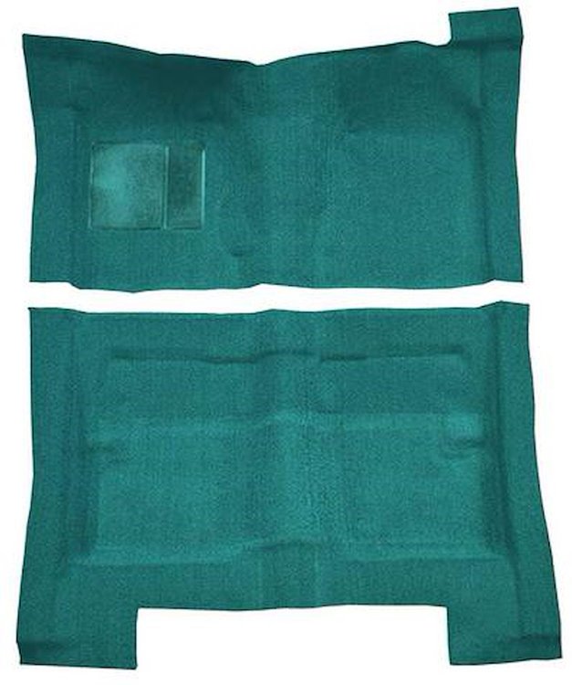 F9194106 1966-70 Fairlane/Torino 4-Door Hardtop/Sedan/Wagon - Molded Loop Carpet Kit - Aqua