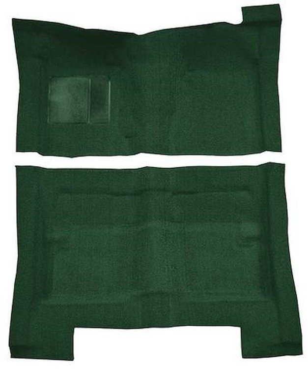 F9194113 1966-70 Fairlane/Torino 4-Door Hardtop/Sedan/Wagon - Molded Loop Carpet Kit - Dark Green