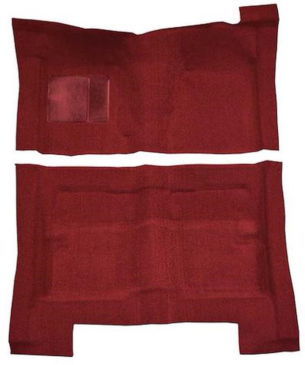 F9194115 1966-70 Fairlane/Torino 4-Door Hardtop/Sedan/Wagon - Molded Loop Carpet Kit - Maroon