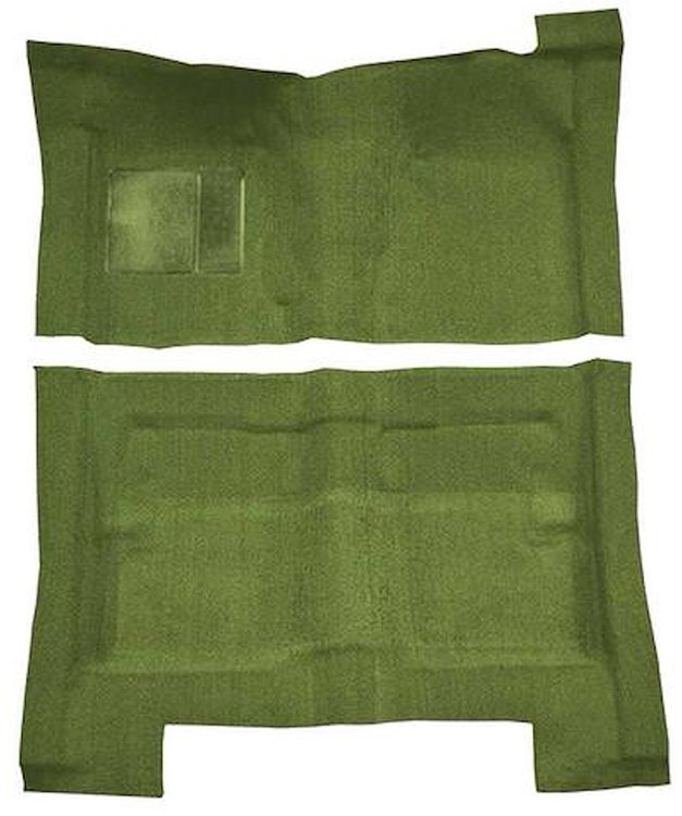 F9194119 1966-70 Fairlane/Torino 4-Door Hardtop/Sedan/Wagon - Molded Loop Carpet Kit - Moss Green