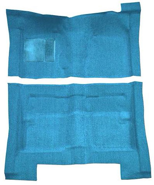 F9194141 1966-70 Fairlane/Torino 4-Door Hardtop/Sedan/Wagon - Molded Loop Carpet Kit - Medium Blue