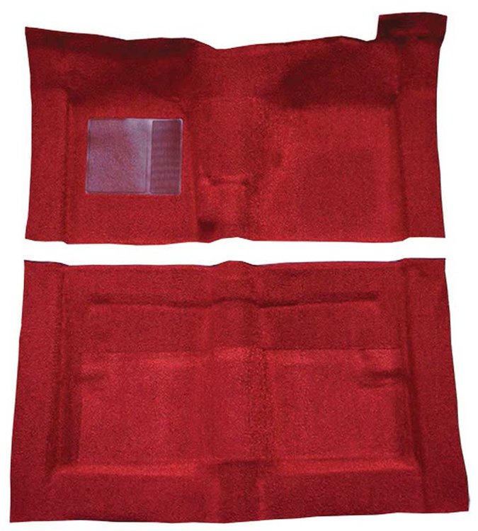 F9194302 1966-71 Fairlane/Torino 2-Door w/ Floor Shift; Molded Loop Carpet; Kit; Red