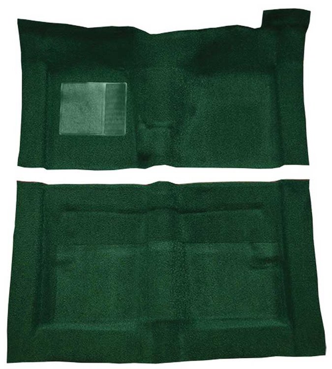 F9194313 1966-71 Fairlane/Torino 2-Door w/ Floor Shift - Molded Loop Carpet Kit - Dark Green