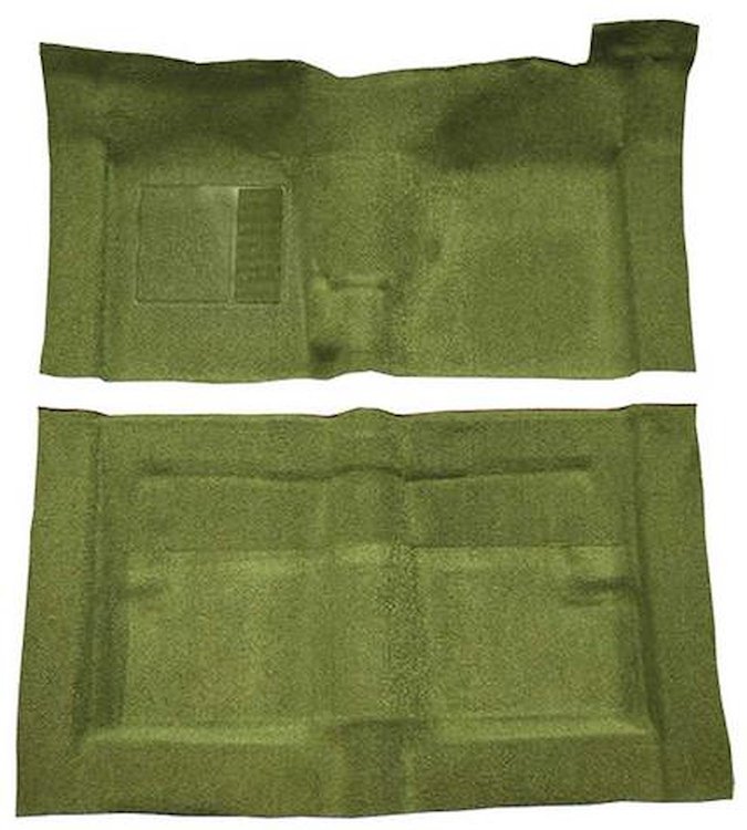 F9194319 1966-71 Fairlane/Torino 2-Door w/ Floor Shift - Molded Loop Carpet Kit - Moss Green