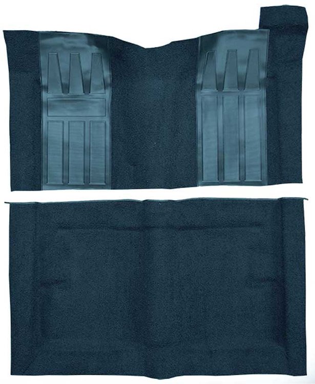 F9194412 1969-71 Torino GT 2-Door Hardtop/1969-70 Ranchero GT w/ Automatic; Loop Carpet; Kit w/; Black Inserts; Dark Blue