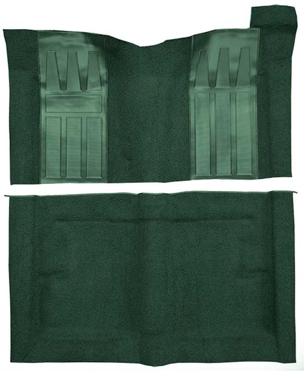 F9194413 1969-71 Torino GT 2-Door Hardtop/1969-70 Ranchero GT w/ Automatic; Loop Carpet; Kit w/; Black Inserts; Dark Green