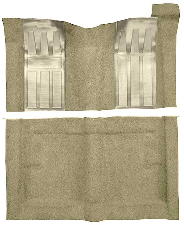 F9194444 1969-71 Torino GT 2-Door Hardtop/1969-70 Ranchero GT w/ Automatic; Loop Carpet; Kit w/; Black Inserts; Fawn Sandalwood