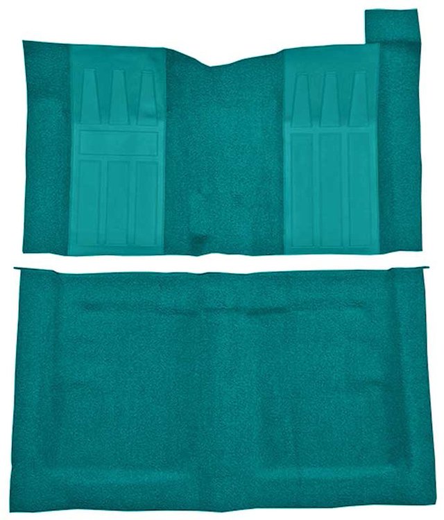 F9194506 1969-71 Torino GT 2-Door Hardtop/1969-70 Ranchero GT w/ 4-Speed; Loop Carpet; Kit w/; Black Inserts; Aqua