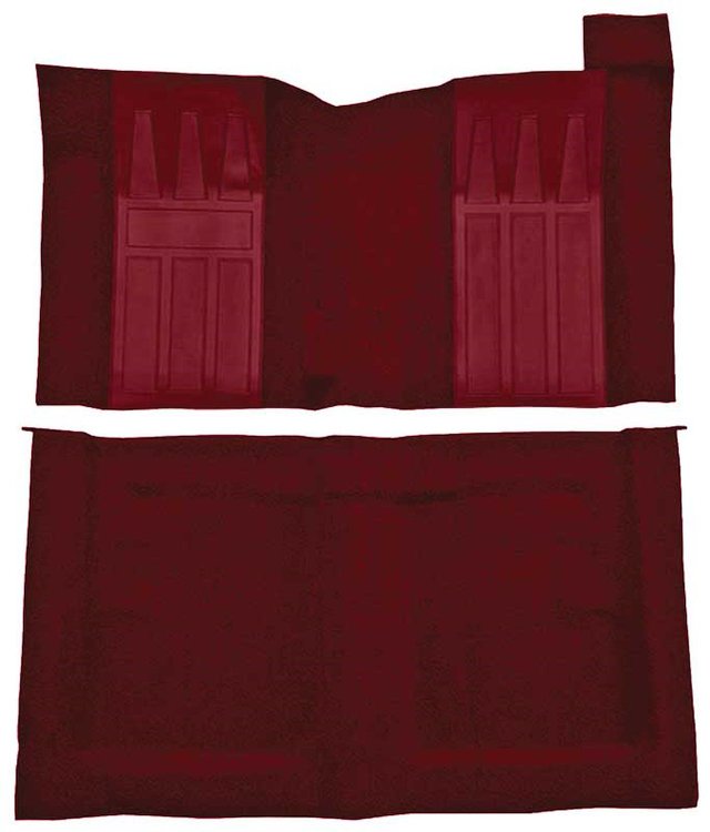 F9194515 1969-71 Torino GT 2-Door Hardtop/1969-70 Ranchero GT w/ 4-Speed; Loop Carpet; Kit w/; Black Inserts; Maroon