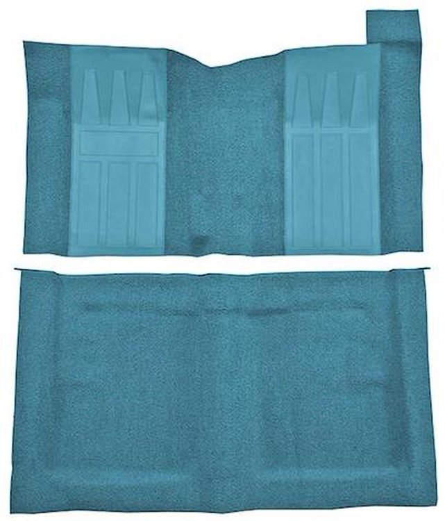 F9194541 1969-71 Torino GT 2-Door Hardtop/1969-70 Ranchero GT w/ 4-Speed; Loop Carpet; Kit w/; Black Inserts; Medium Blue