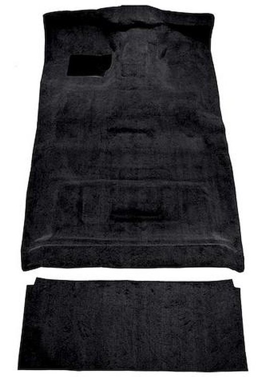 F9206001 1987-96 Ford F-Series Crew Cab w/ High Tunnel; Molded; Cutpile Carpet; Kit; Black