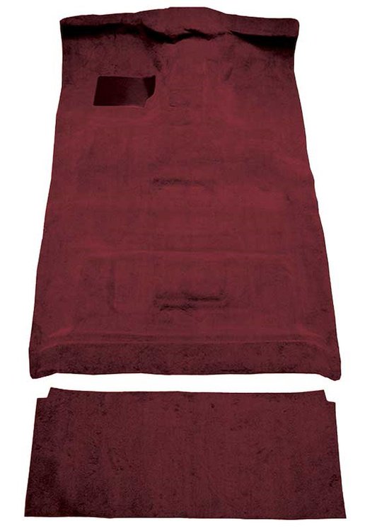 F9206015 1987-96 Ford F-Series Crew Cab w/ High Tunnel; Molded; Cutpile Carpet; Kit; Maroon