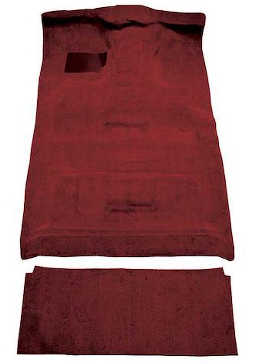 F9206021 1987-96 Ford F-Series Crew Cab w/ High Tunnel; Molded; Cutpile Carpet; Kit; Oxblood