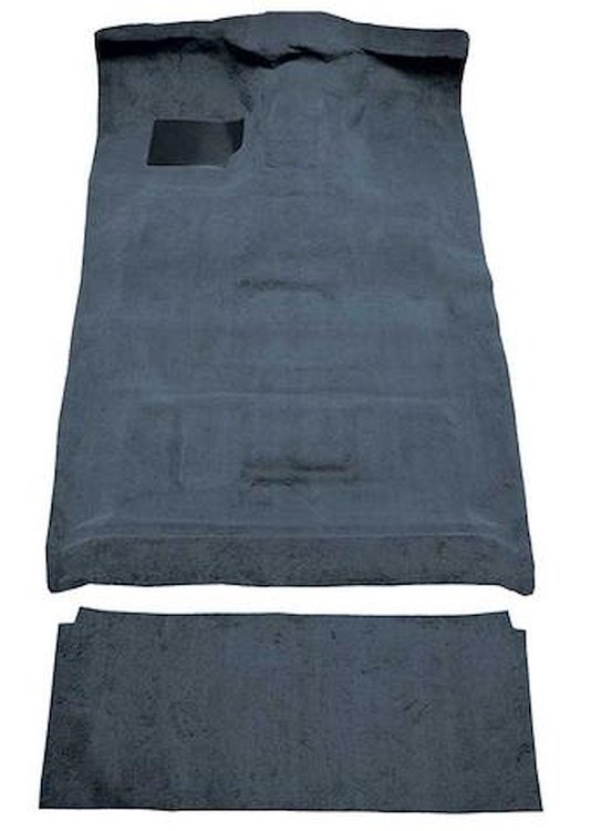 F9206063 1987-96 Ford F-Series Crew Cab w/ High Tunnel; Molded; Cutpile Carpet; Kit; Crystal Blue