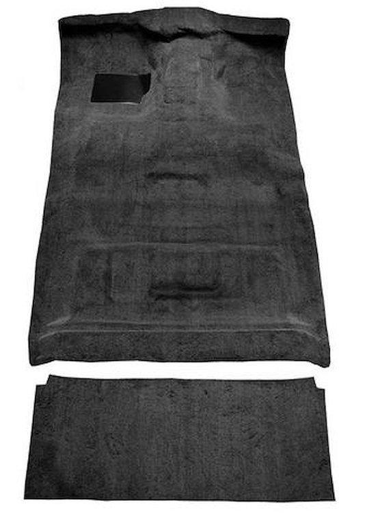F9206078 1987-96 Ford F-Series Crew Cab w/ High Tunnel; Molded; Cutpile Carpet; Kit; Ebony
