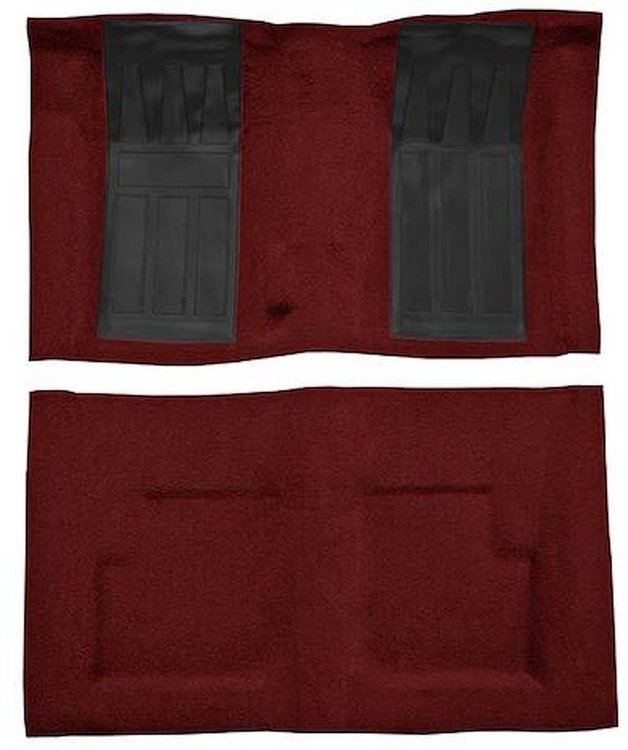 F9214315 1975 Ford Torino GT Convertible 4-Speed; Loop Carpet; Kit w/ 2; Black Inserts; Maroon