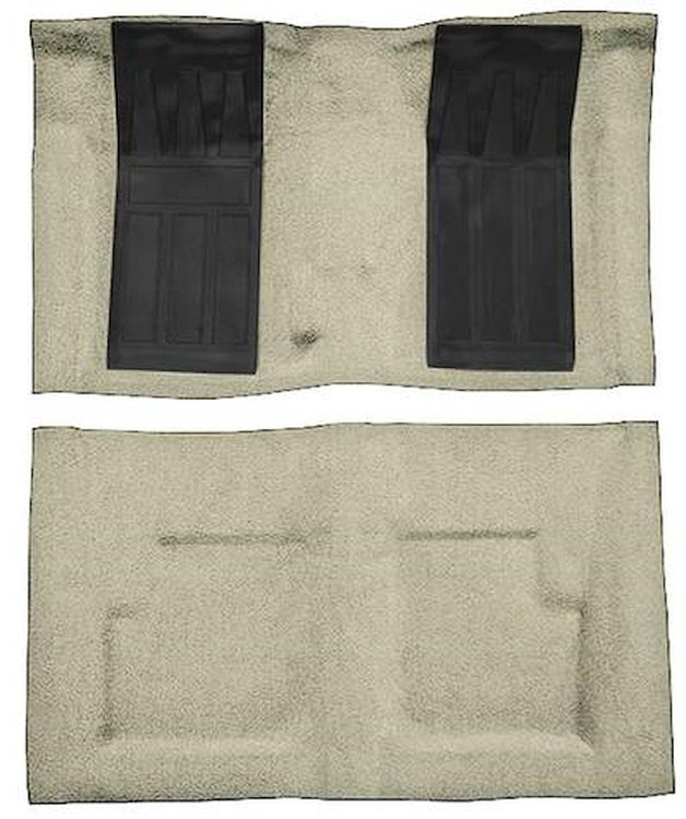 F9214344 1976 Ford Torino GT Convertible 4-Speed; Loop Carpet; Kit w/ 2; Black Inserts; Fawn Sandalwood