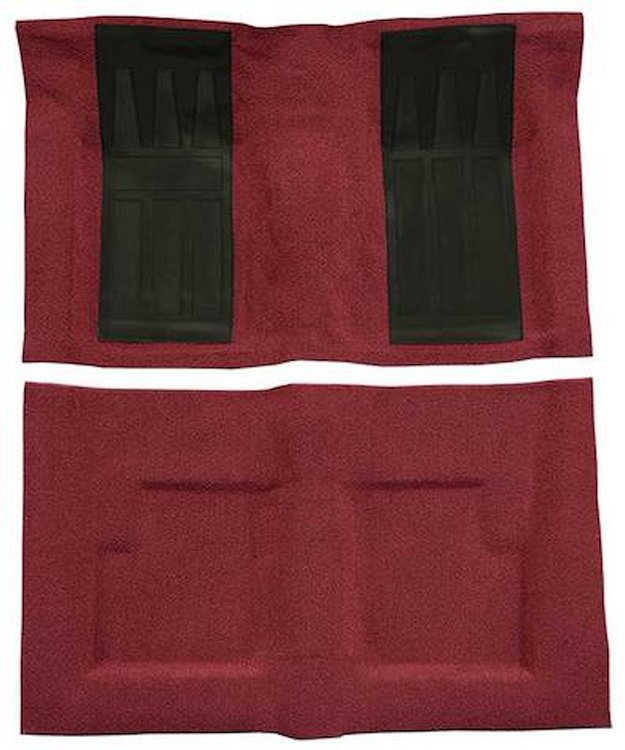 F9214415 1969-71 Ford Torino GT Convertible Automatic; Loop Carpet; Kit w/ 2; Black Inserts; Maroon