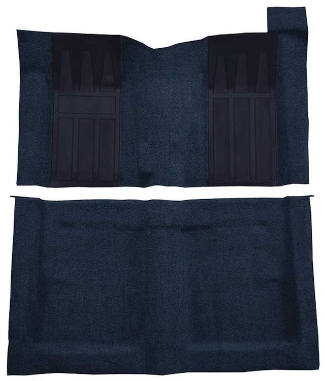 F9215212 1969-70 Torino 2-Door Hardtop/Ranchero GT 4-Speed; Loop Carpet; Kit w/ Dark Blue Inserts; Dark Blue