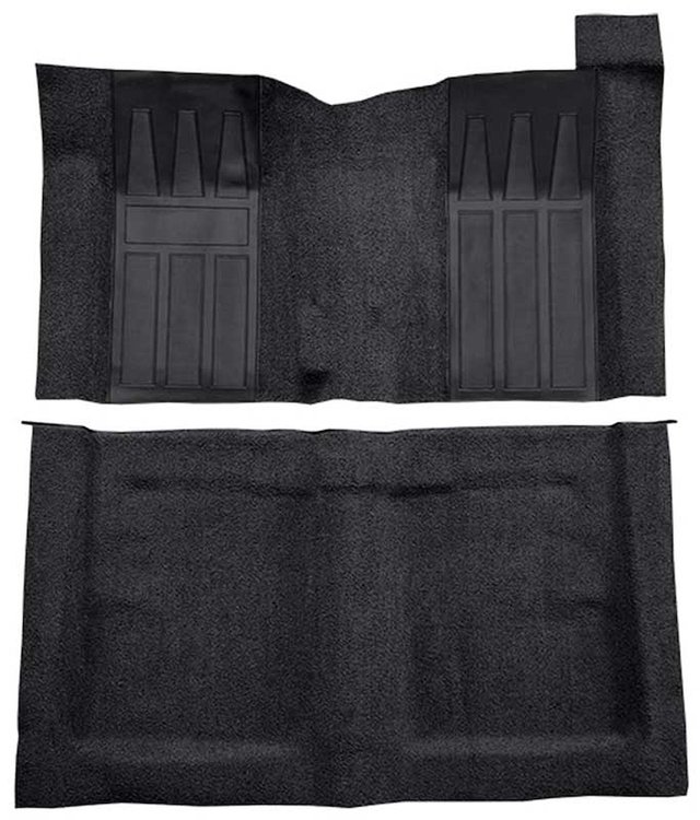 F9215401 1969-70 Torino 2-Door Hardtop/Ranchero GT 4-Speed; Loop Carpet; Kit w/ Fawn Inserts; Black