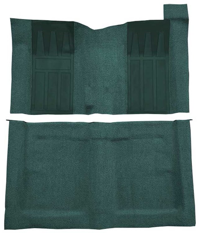 F9215506 1969-70 Torino 2-Door Hardtop/Ranchero GT 4-Speed; Loop Carpet; Kit w/ Aqua Inserts; Aqua