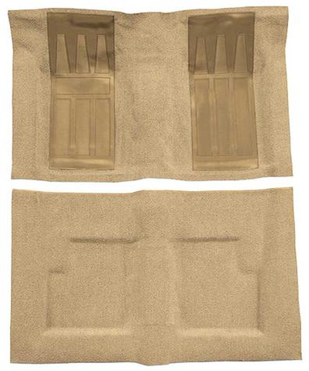 F9216244 1969-71 Ford Torino GT Convertible Automatic; Loop Carpet; Kit w/ 2 Fawn Inserts; Fawn Sandalwood