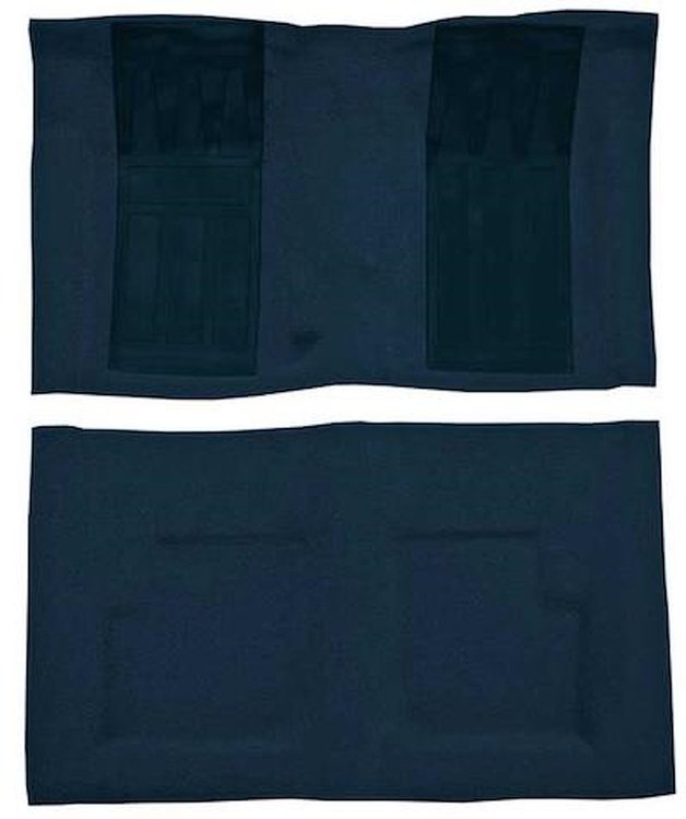 F9216512 1969 Ford Torino GT Convertible 4-Speed; Loop Carpet; Kit w/ 2 Dark Blue Inserts; Dark Blue