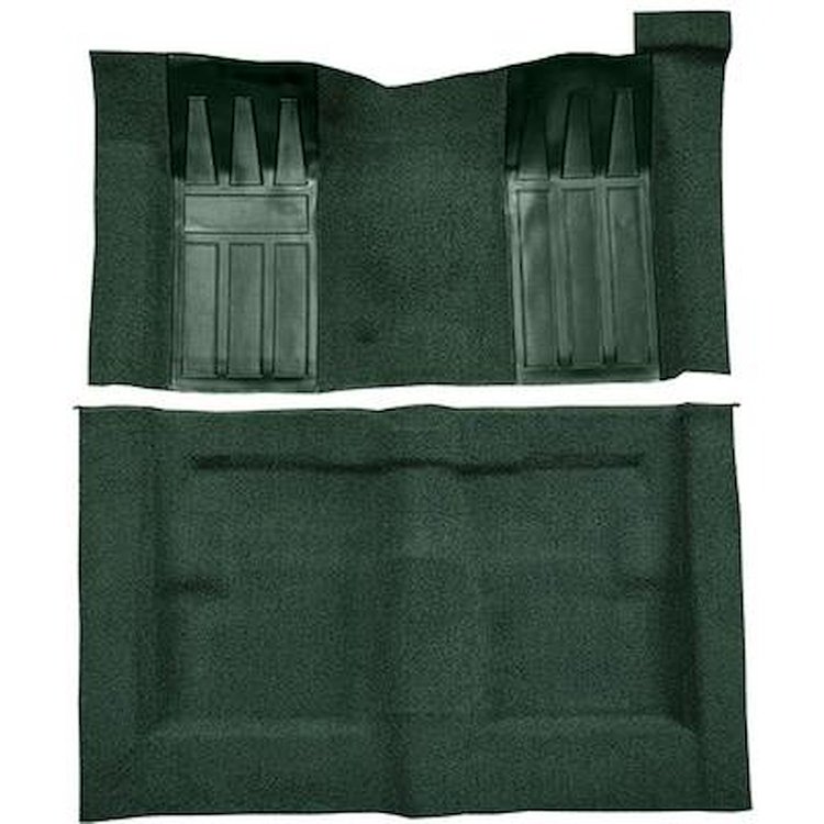 F9217013 1969-70 Torino 2-Door Hardtop/Ranchero GT Automatic; Loop Carpet; Kit w/ Dark Green Inserts; Dark Green
