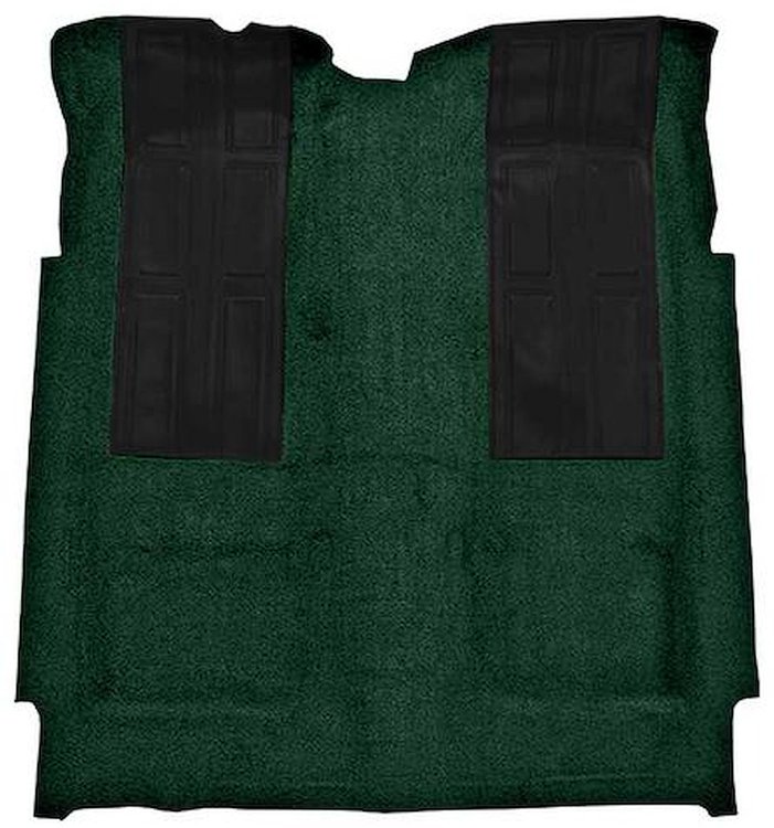 F9220513 1972-73 Ford Torino GT 2-Door Hardtop Automatic; Loop Carpet; Kit w/ 2; Black Inserts; Dark Green