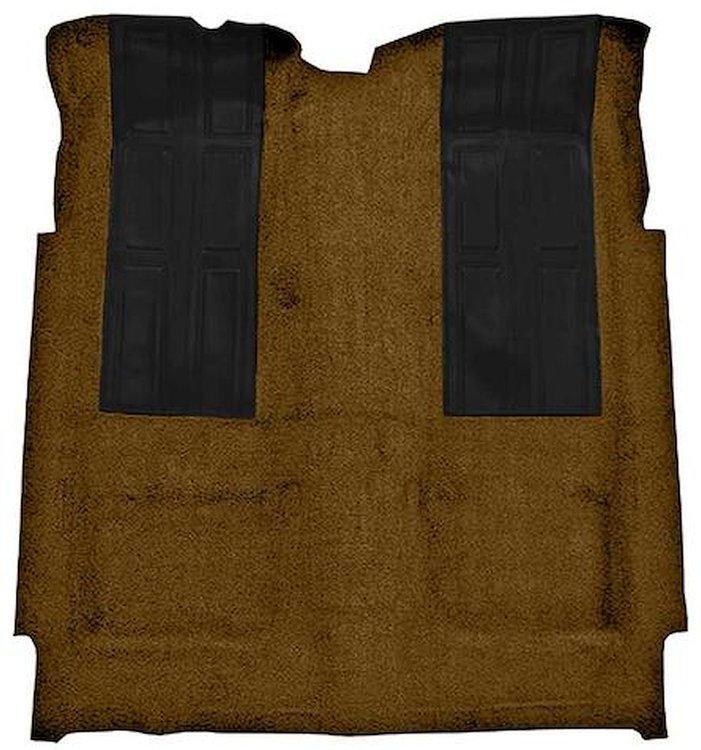F9220518 1972-73 Ford Torino GT 2-Door Hardtop Automatic; Loop Carpet; Kit w/ 2; Black Inserts; Dark Saddle