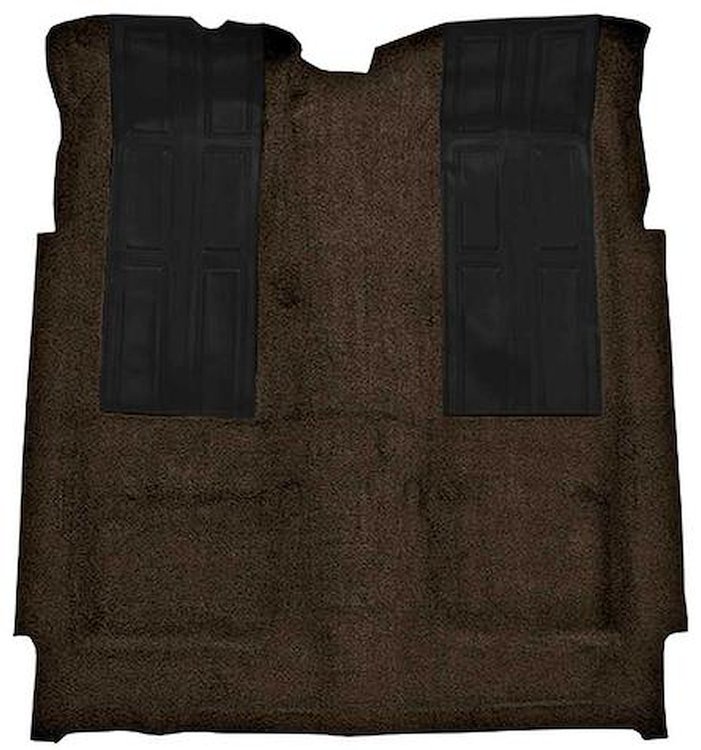 F9220530 1972-73 Ford Torino GT 2-Door Hardtop Automatic; Loop Carpet; Kit w/ 2; Black Inserts; Dark Brown