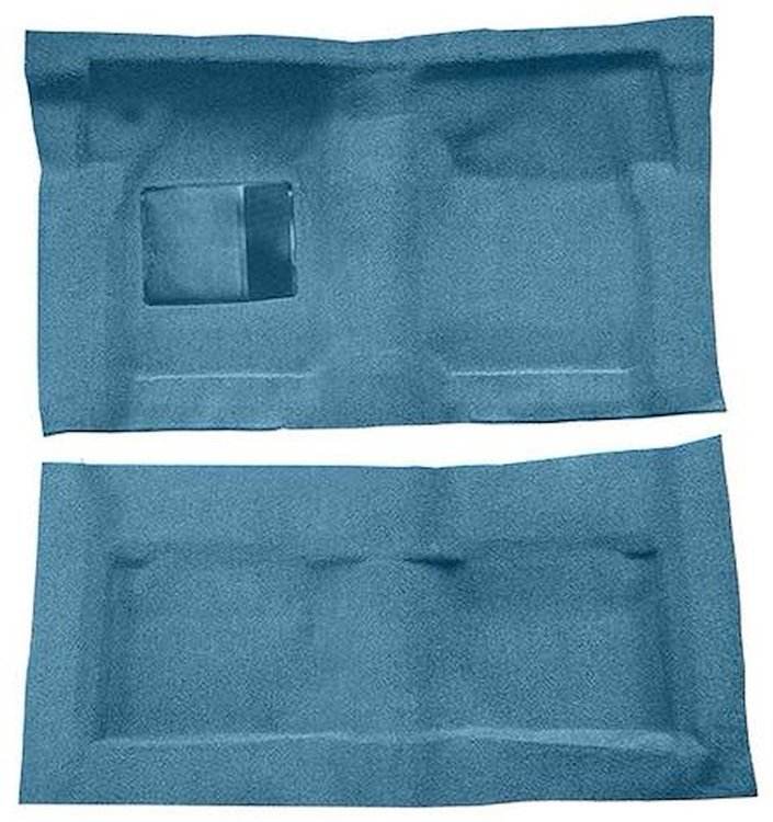 F9220741 1965-68 Galaxie/Full-Size Fastback/Convertible w/ Column Shift; Molded Loop Carpet; Kit; Medium Blue