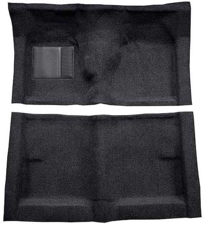 F9223401 1962-65 Fairlane/Meteor 2-Door Sedan Floor Shift; Full Molded Loop Carpet; Kit; Black