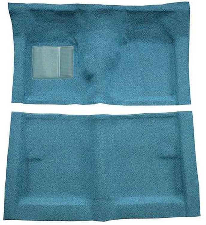 F9223441 1962-65 Fairlane/Meteor 2-Door Sedan Floor Shift; Full Molded Loop Carpet; Kit; Medium Blue