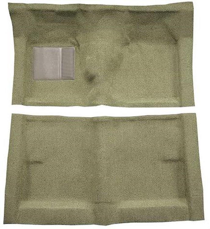 F9223444 1962-65 Fairlane/Meteor 2-Door Sedan Floor Shift; Full Molded Loop Carpet; Kit; Fawn Sandalwood