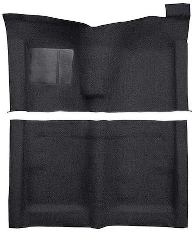 F9223601 1970-71 Ford Torino 2-Door Hardtop w/ Floor Shift; Molded Loop Carpet; Kit; Black
