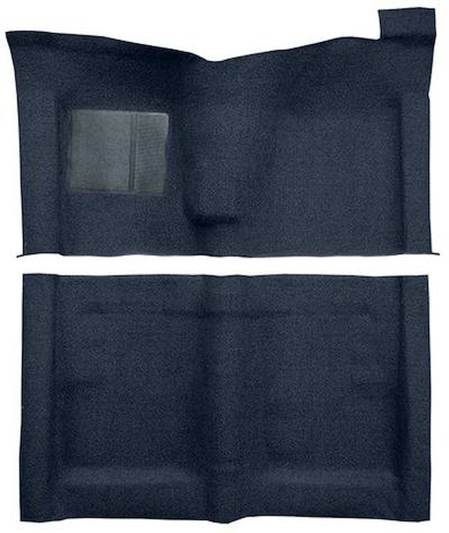 F9223612 1970-71 Ford Torino 2-Door Hardtop w/ Floor Shift; Molded Loop Carpet; Kit; Dark Blue