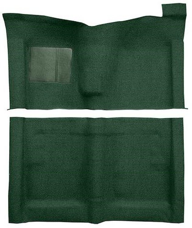 F9223613 1970-71 Ford Torino 2-Door Hardtop w/ Floor Shift; Molded Loop Carpet; Kit; Dark Green