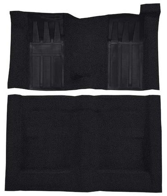 F9223701 1970-71 Ford Torino GT 2-Door Hardtop 4-Speed; Loop Carpet; Kit w/ 2; Black Inserts; Black