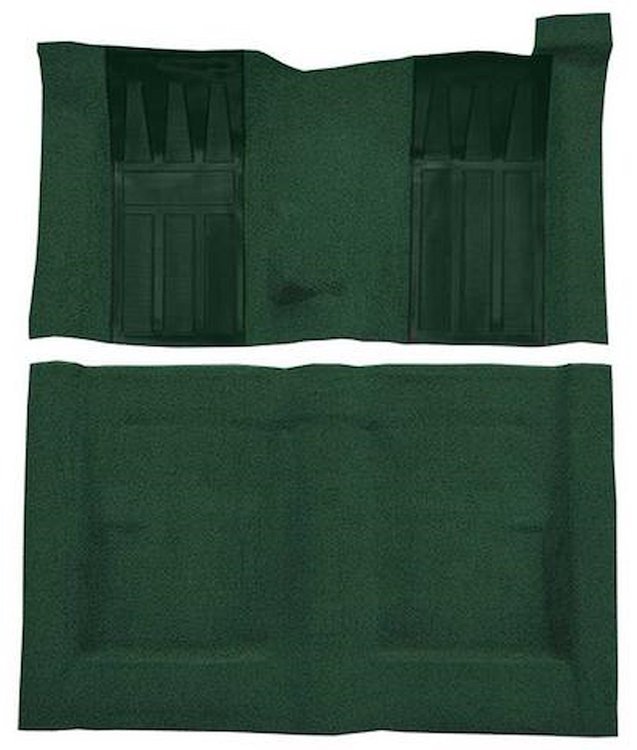 F9224013 1970-71 Ford Torino GT 2-Door Hardtop 4-Speed; Loop Carpet; Kit w/ Dark Green Inserts; Dark Green