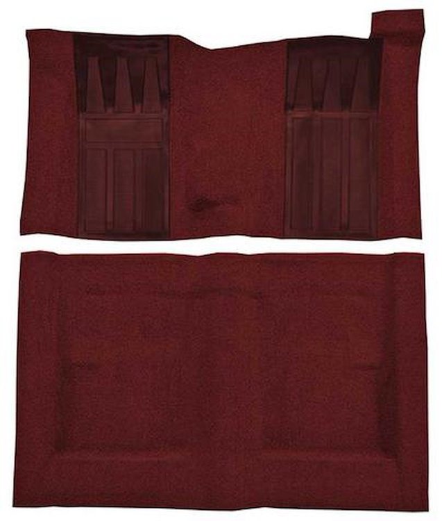 F9224215 1970-71 Ford Torino GT 2-Door Hardtop 4-Speed; Loop Carpet; Kit w/ Maroon Inserts; Maroon