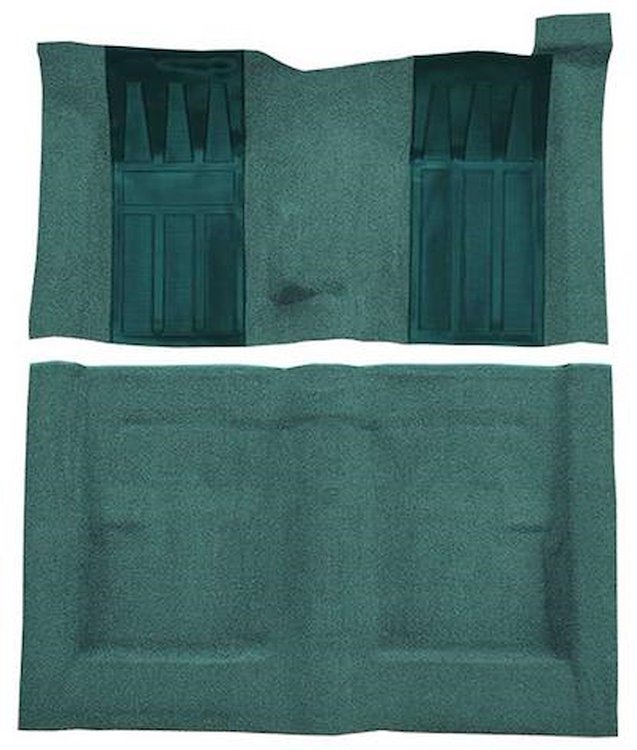 F9224406 1970-71 Ford Torino GT 2-Door Hardtop 4-Speed; Loop Carpet; Kit w/ 2 Aqua Inserts; Aqua