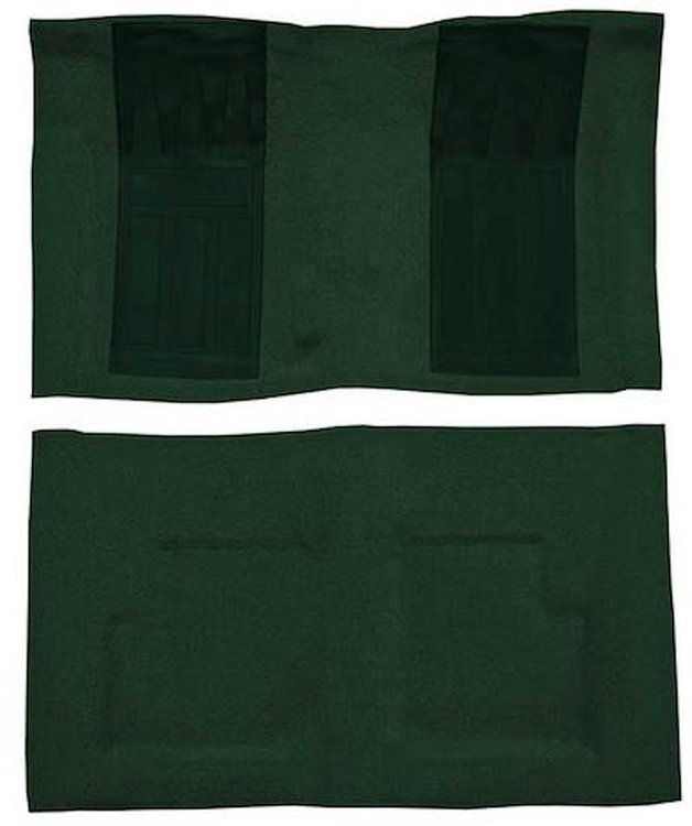 F9224813 1970-71 Ford Torino GT Convertible 4-Speed; Loop Carpet; Kit w/ Dark Green Inserts; Dark Green