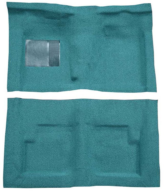 F9229306 1966-71 Fairlane/Torino Convertible w/ Floor Shift - Molded Loop Carpet Kit - Aqua